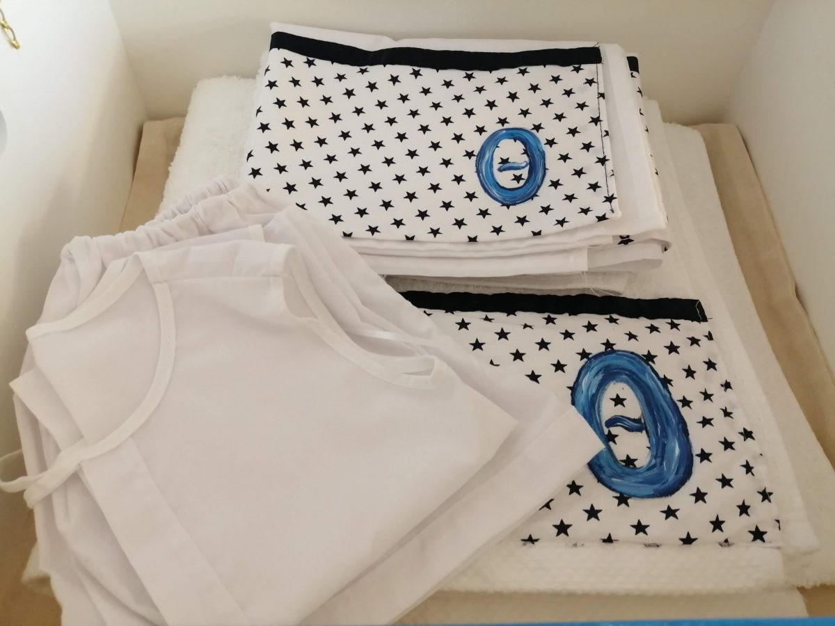 Λαδόπανα για αγόρια με Μονόγραμμα