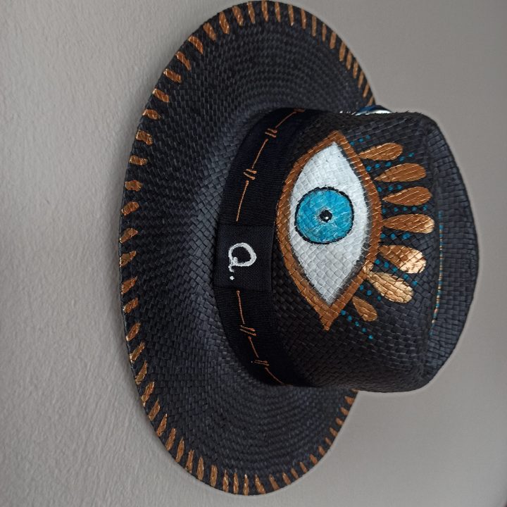 Ψάθινο Καπέλο Ζωγραφισμένο Diamond Eye
