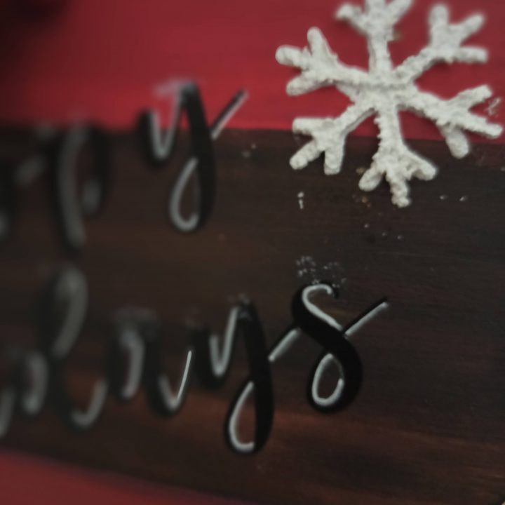 Χριστουγεννιάτικη διακοσμητική ταμπέλα Happy Holidays - Image 6