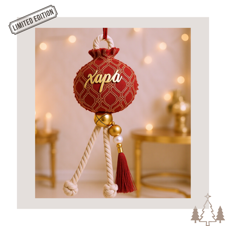 Γούρι Ρόδι με αναγραφή Χαρά